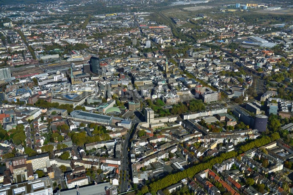 Luftaufnahme Dortmund - Stadtzentrum im Innenstadtbereich in Dortmund im Bundesland Nordrhein-Westfalen