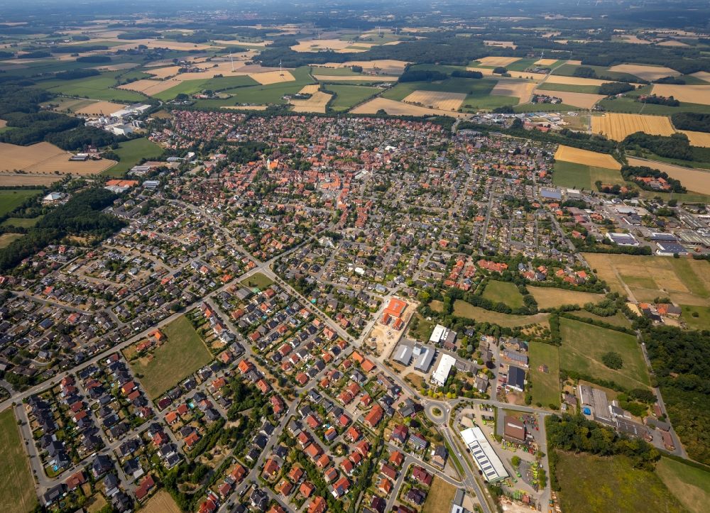 Luftbild Everswinkel - Stadtzentrum im Innenstadtbereich in Everswinkel im Bundesland Nordrhein-Westfalen, Deutschland