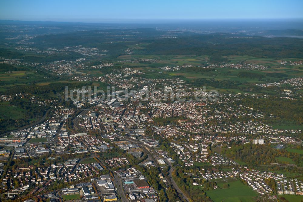 Luftbild Faurndau - Stadtzentrum im Innenstadtbereich in Faurndau im Bundesland Baden-Württemberg, Deutschland