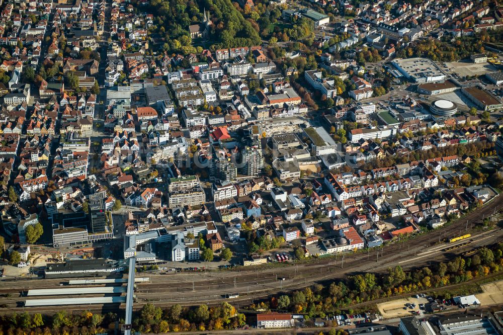 Luftaufnahme Faurndau - Stadtzentrum im Innenstadtbereich in Faurndau im Bundesland Baden-Württemberg, Deutschland