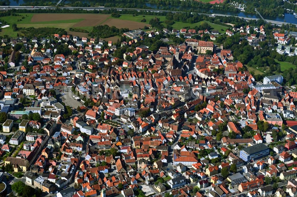 Luftaufnahme Forchheim - Stadtzentrum im Innenstadtbereich in Forchheim im Bundesland Bayern, Deutschland