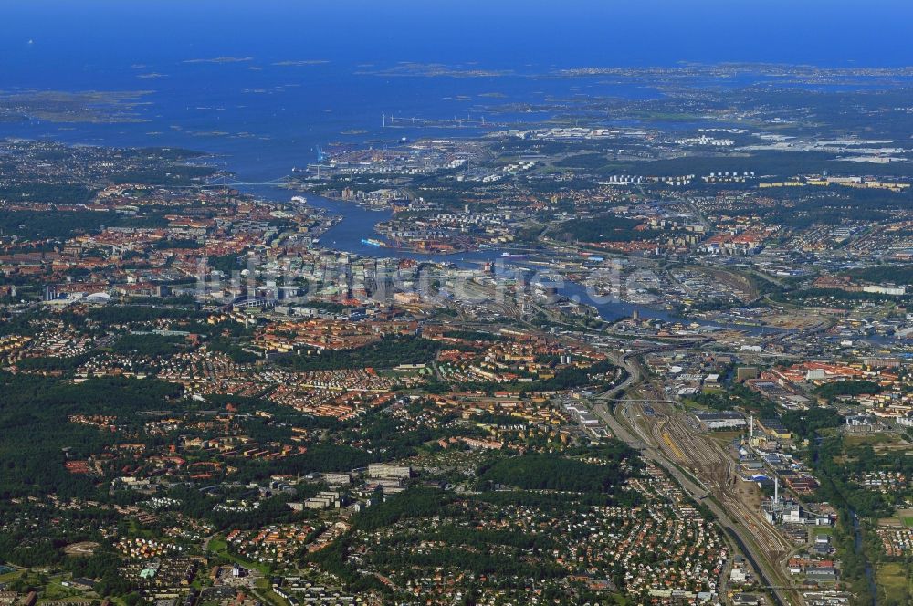 Luftaufnahme Göteborg - Stadtzentrum im Innenstadtbereich in Göteborg in Schweden