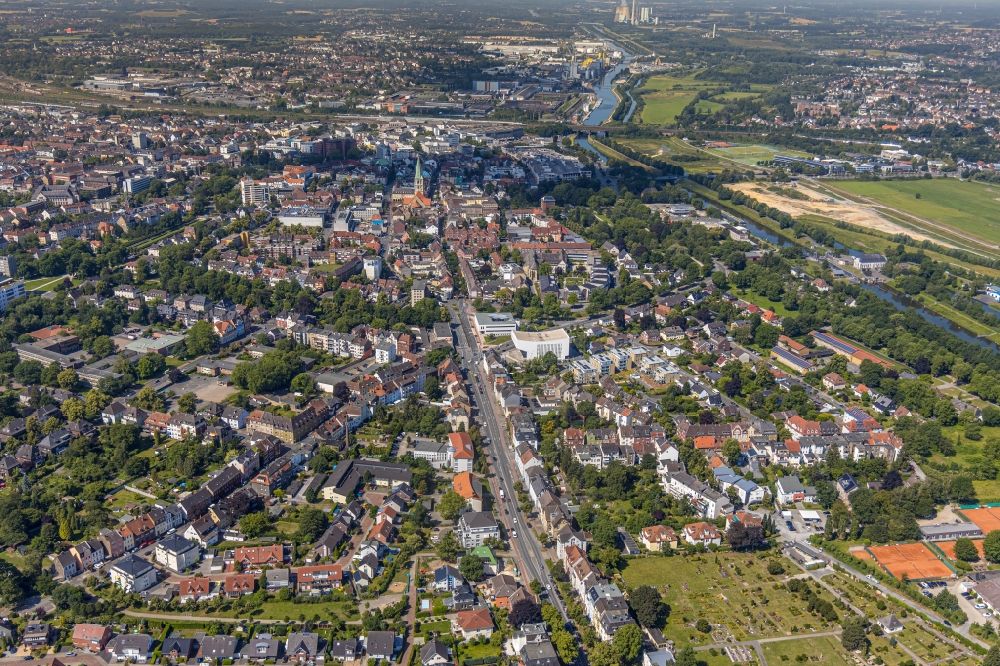 Luftbild Hamm - Stadtzentrum im Innenstadtbereich in Hamm im Bundesland Nordrhein-Westfalen, Deutschland