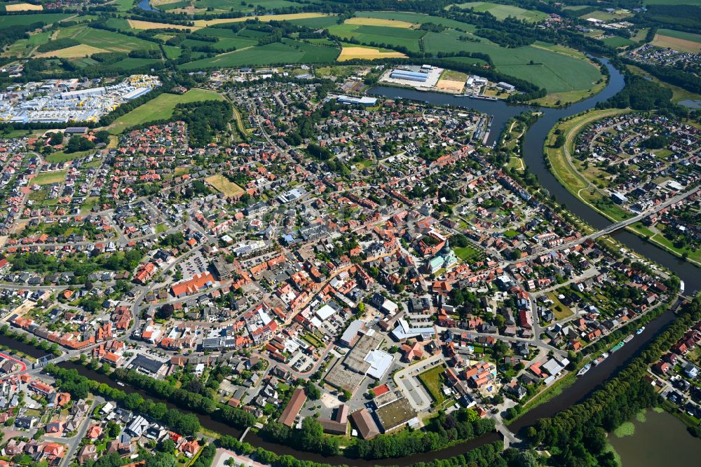 Haren (Ems) von oben - Stadtzentrum im Innenstadtbereich in Haren (Ems) im Bundesland Niedersachsen, Deutschland