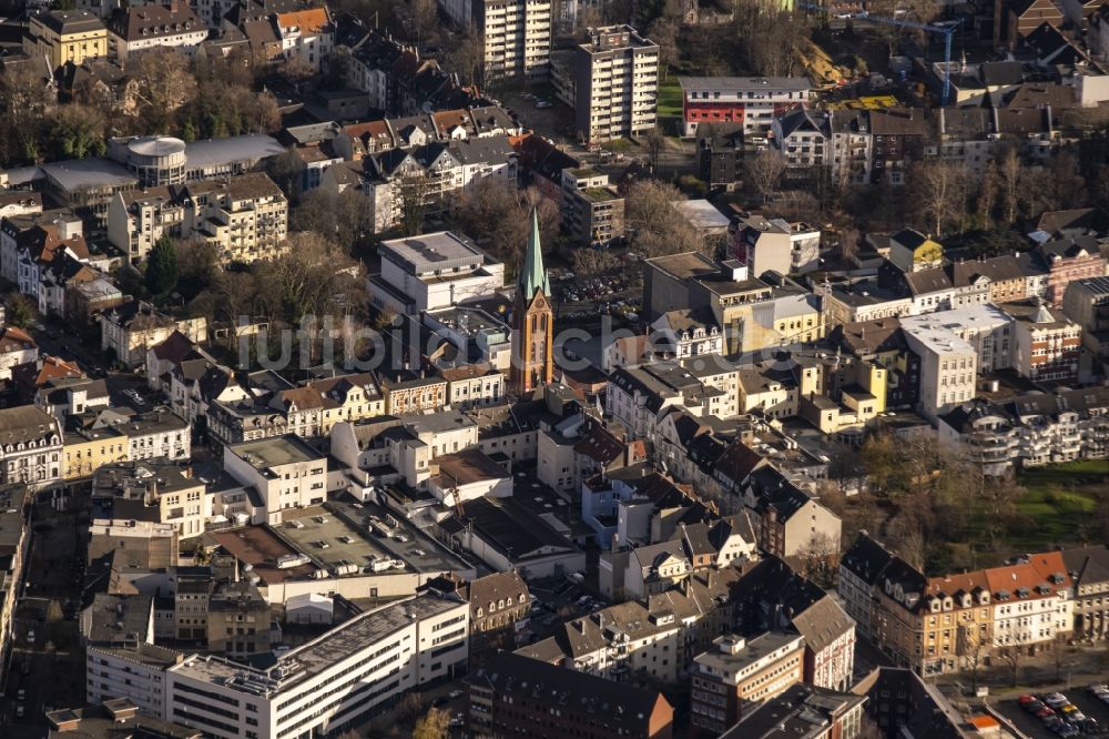 Luftaufnahme Herne - Stadtzentrum im Innenstadtbereich in Herne im Bundesland Nordrhein-Westfalen, Deutschland