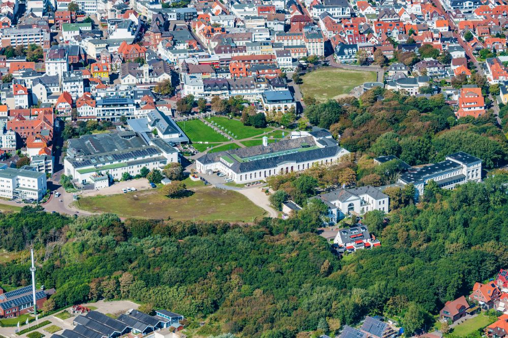 Luftbild Norderney - Stadtzentrum im Innenstadtbereich auf der Insel Norderney im Bundesland Niedersachsen, Deutschland