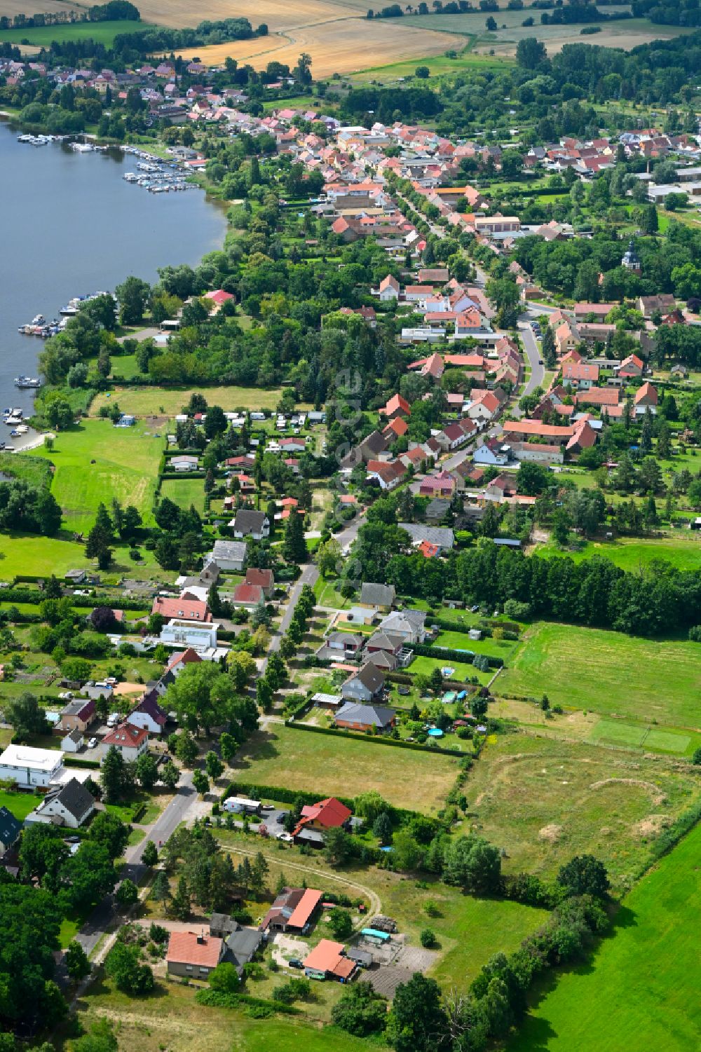 Luftaufnahme Kirchmöser - Stadtzentrum im Innenstadtbereich in Kirchmöser im Bundesland Brandenburg, Deutschland