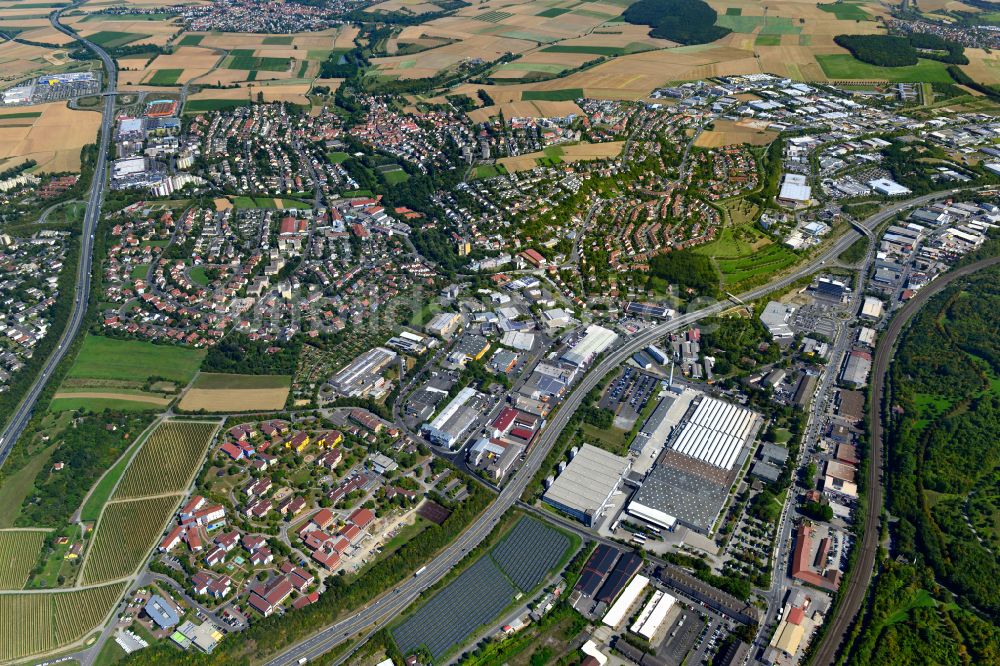 Luftaufnahme Lengfeld - Stadtzentrum im Innenstadtbereich in Lengfeld im Bundesland Bayern, Deutschland
