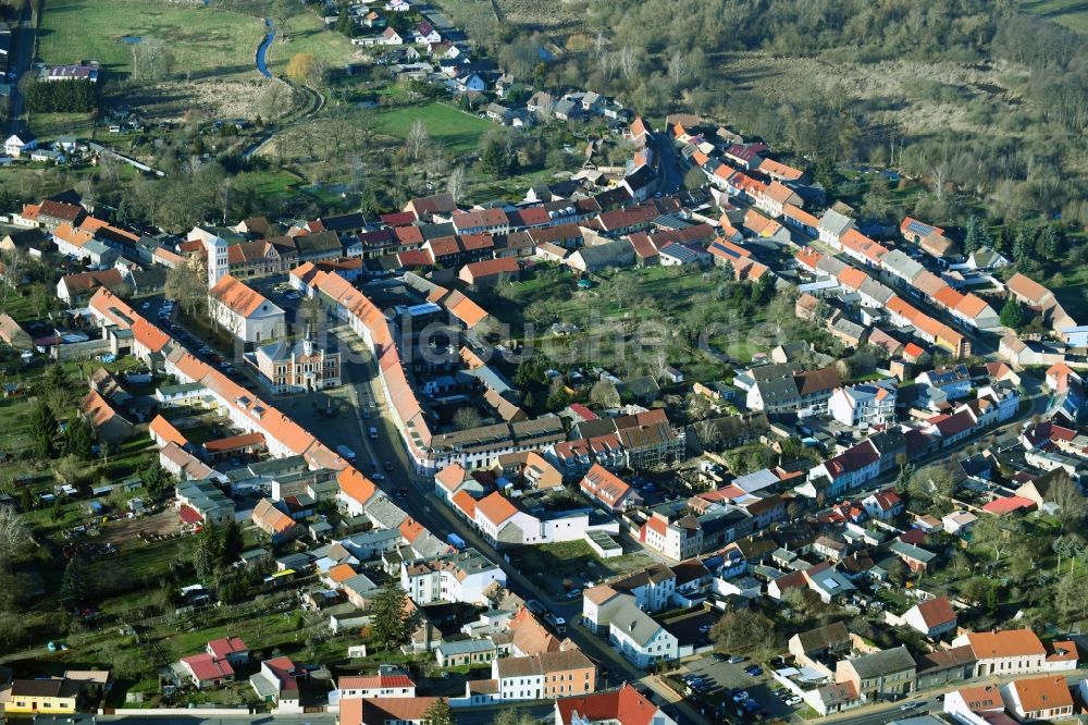 Luftbild Liebenwalde - Stadtzentrum im Innenstadtbereich in Liebenwalde im Bundesland Brandenburg, Deutschland