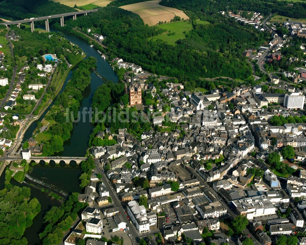 Limburg an der Lahn aus der Vogelperspektive: Stadtzentrum im Innenstadtbereich in Limburg an der Lahn im Bundesland Hessen, Deutschland