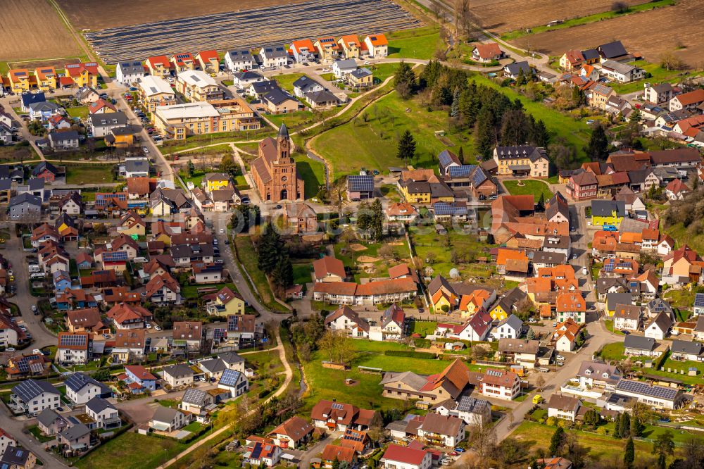 Luftbild Mahlberg - Stadtzentrum im Innenstadtbereich in Mahlberg im Bundesland Baden-Württemberg, Deutschland