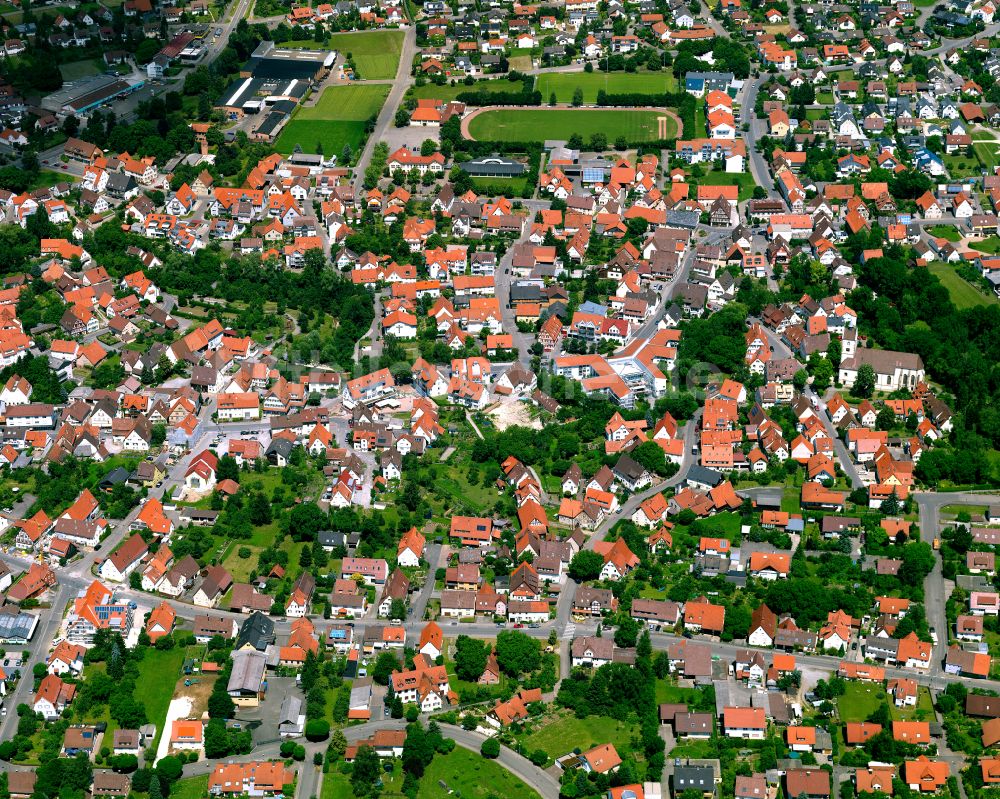 Luftbild Mössingen - Stadtzentrum im Innenstadtbereich in Mössingen im Bundesland Baden-Württemberg, Deutschland