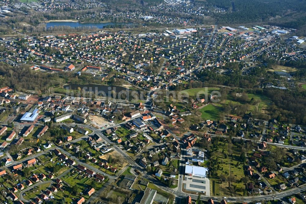 Luftbild Munster - Stadtzentrum im Innenstadtbereich in Munster im Bundesland Niedersachsen, Deutschland