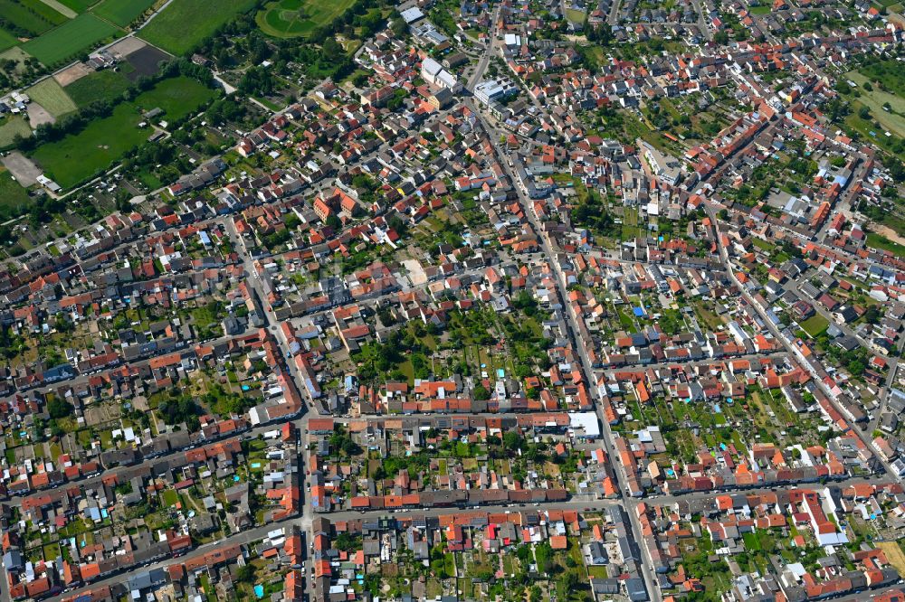 Luftaufnahme Oberhausen - Stadtzentrum im Innenstadtbereich in Oberhausen im Bundesland Baden-Württemberg, Deutschland