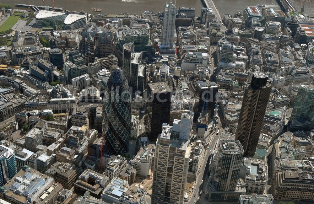 London aus der Vogelperspektive: Stadtzentrum im Innenstadtbereich im Ortsteil City of London in London in England, Vereinigtes Königreich