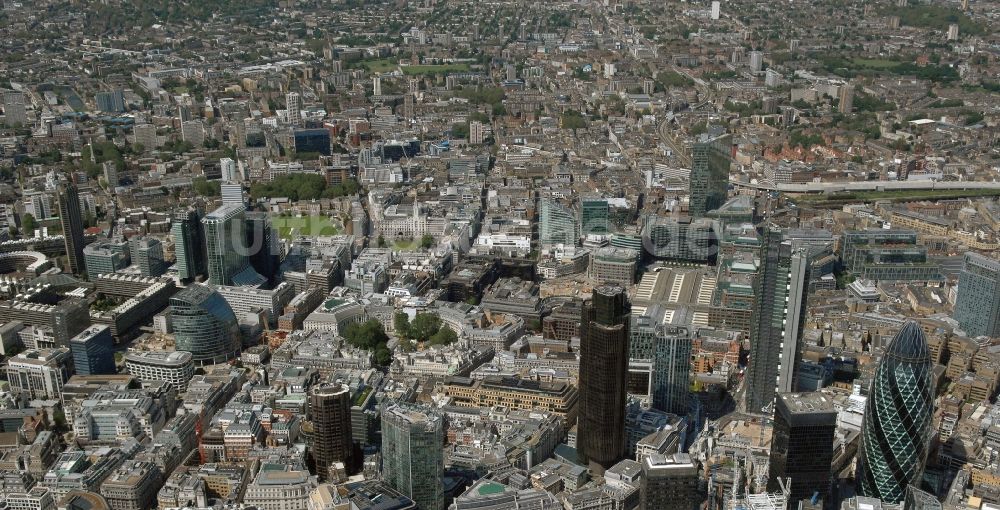 Luftbild London - Stadtzentrum im Innenstadtbereich im Ortsteil City of London in London in England, Vereinigtes Königreich