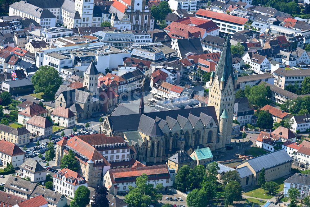 Luftbild Paderborn - Stadtzentrum im Innenstadtbereich in Paderborn im Bundesland Nordrhein-Westfalen, Deutschland
