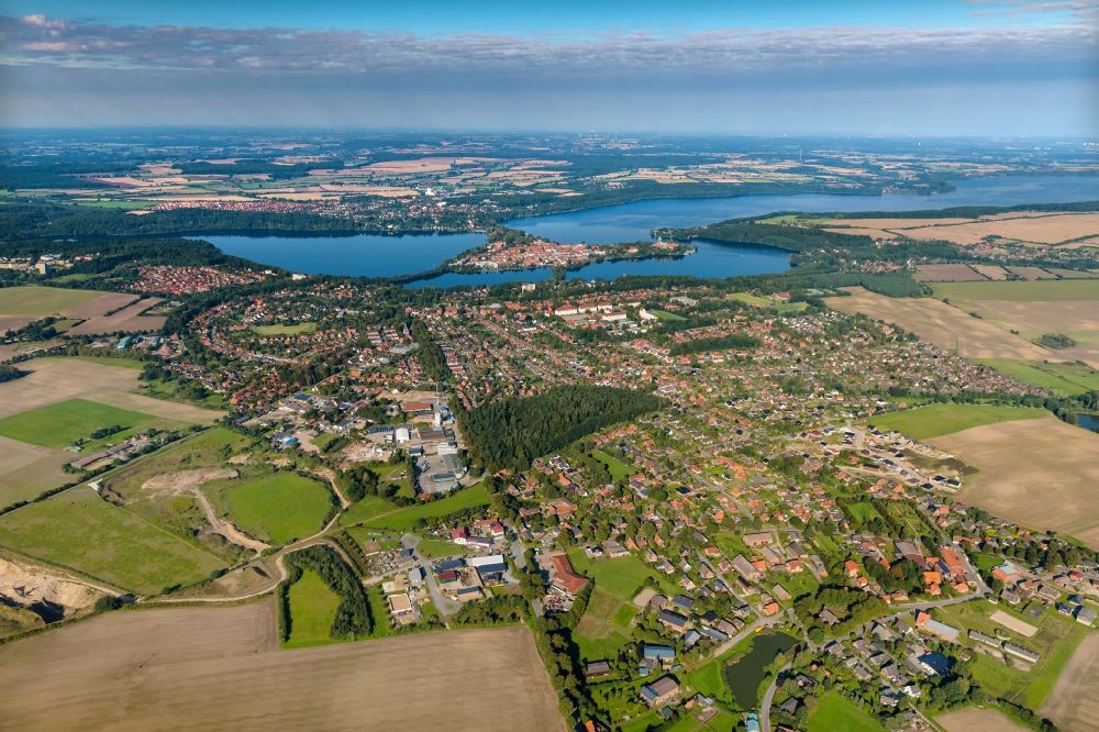 Luftaufnahme Ratzeburg - Stadtzentrum im Innenstadtbereich in Ratzeburg im Bundesland Schleswig-Holstein