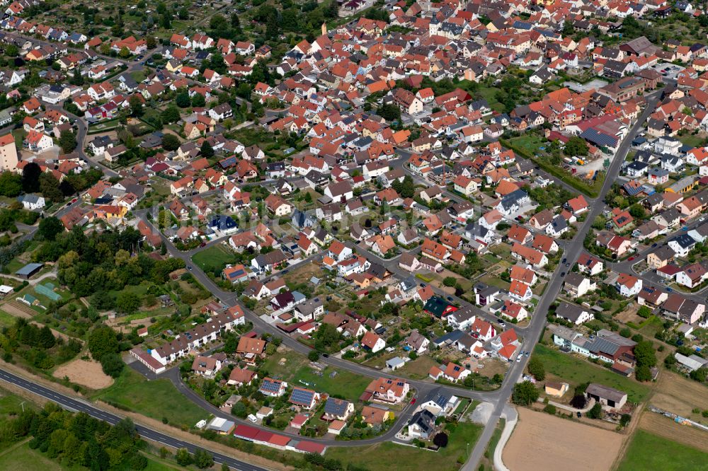 Luftbild Retzbach - Stadtzentrum im Innenstadtbereich in Retzbach im Bundesland Bayern, Deutschland