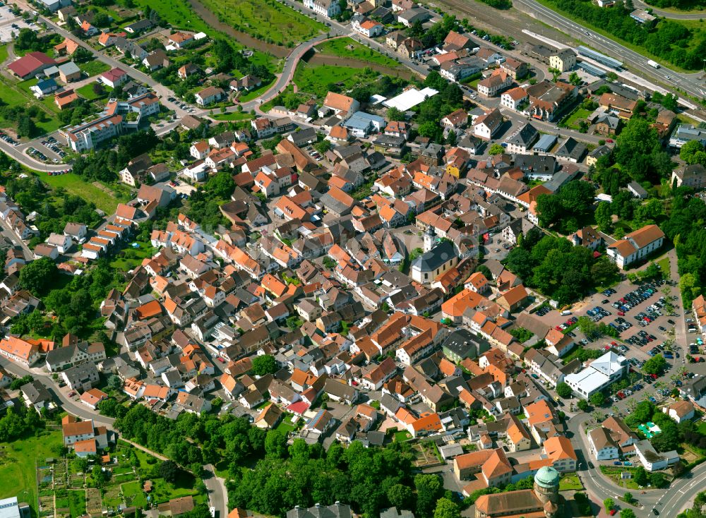 Luftbild Rockenhausen - Stadtzentrum im Innenstadtbereich in Rockenhausen im Bundesland Rheinland-Pfalz, Deutschland