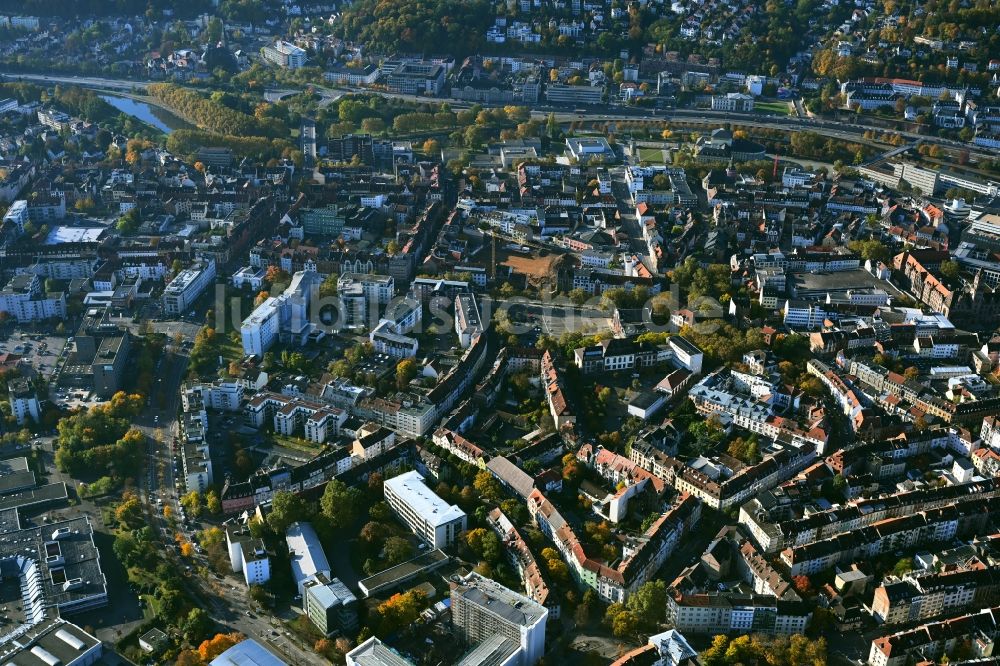 Saarbrücken aus der Vogelperspektive: Stadtzentrum im Innenstadtbereich in Saarbrücken im Bundesland Saarland, Deutschland