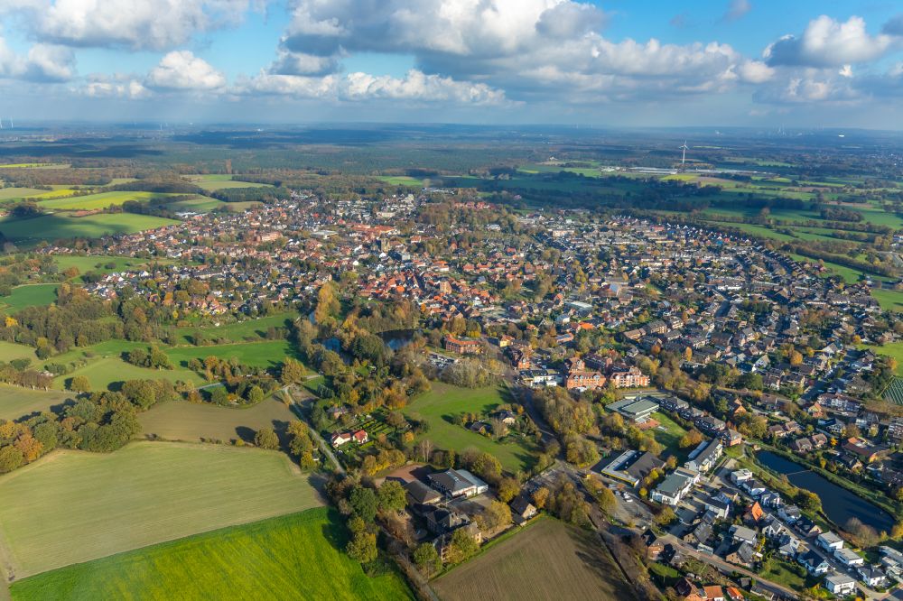 Luftbild Schermbeck - Stadtzentrum im Innenstadtbereich in Schermbeck im Bundesland Nordrhein-Westfalen, Deutschland