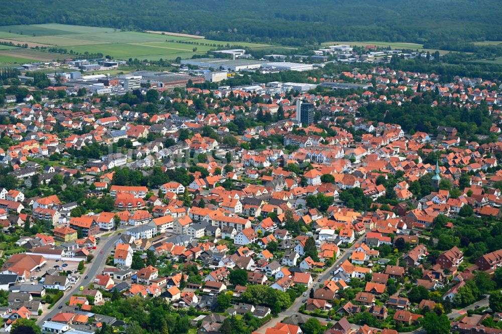 Luftaufnahme Springe - Stadtzentrum im Innenstadtbereich in Springe im Bundesland Niedersachsen, Deutschland