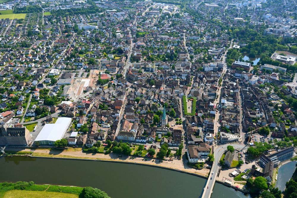 Luftbild Stahle - Stadtzentrum im Innenstadtbereich in Stahle im Bundesland Nordrhein-Westfalen, Deutschland