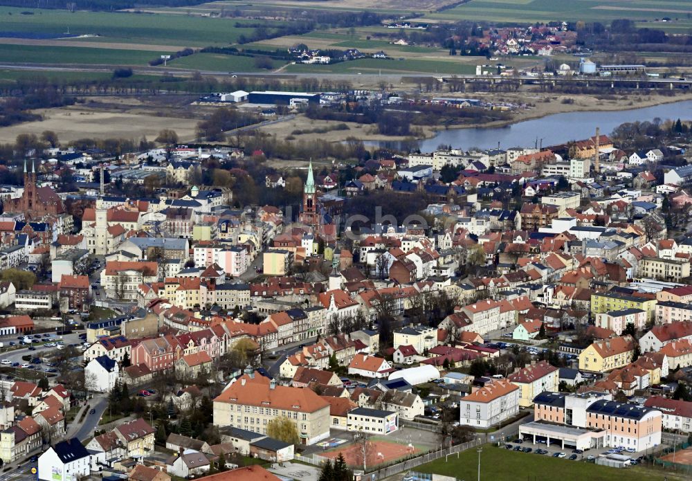 Swiebodzin aus der Vogelperspektive: Stadtzentrum im Innenstadtbereich in Swiebodzin in Lubuskie Lebus, Polen