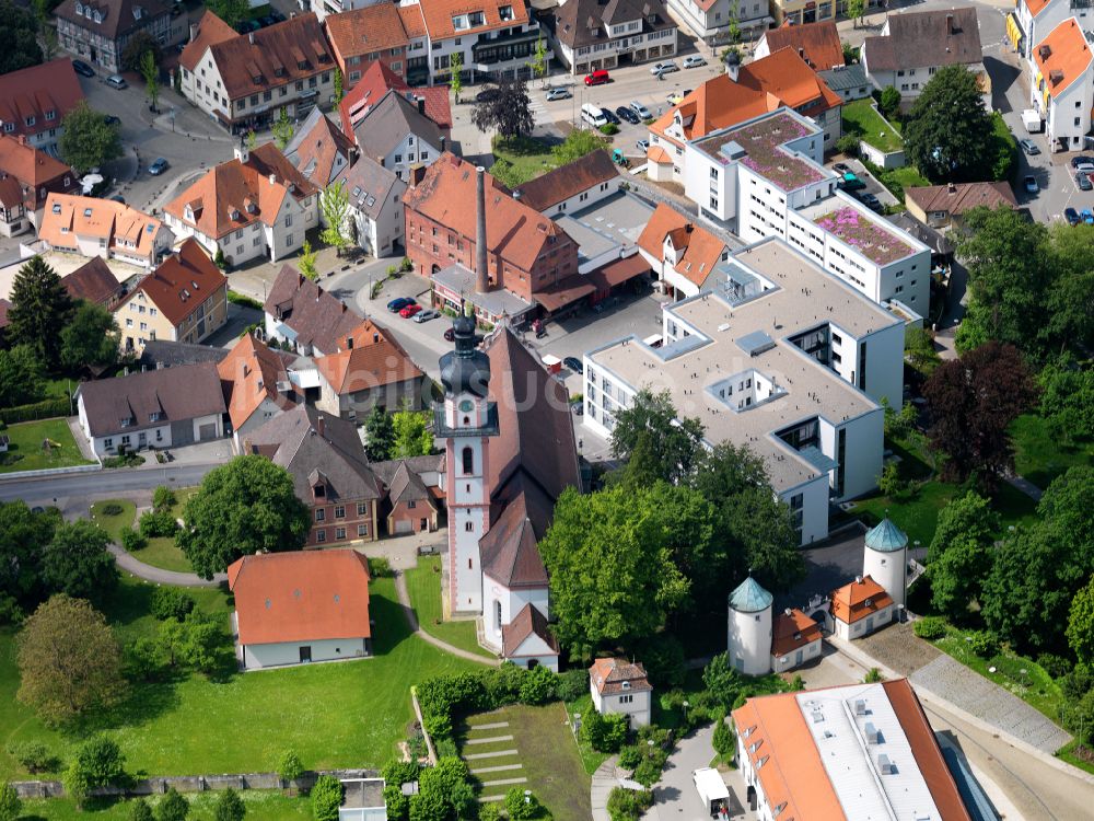 Luftaufnahme Untersulmetingen - Stadtzentrum im Innenstadtbereich in Untersulmetingen im Bundesland Baden-Württemberg, Deutschland