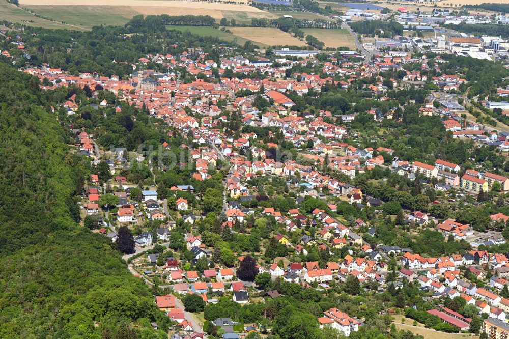 Luftbild Waltershausen - Stadtzentrum im Innenstadtbereich in Waltershausen im Bundesland Thüringen, Deutschland