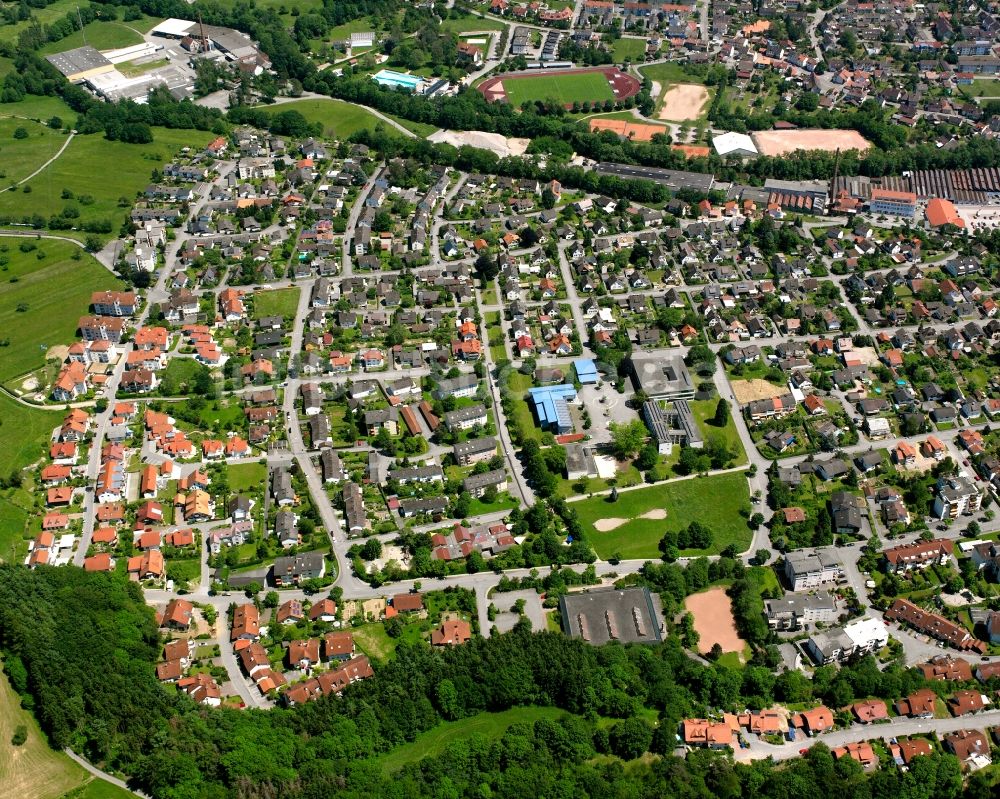 Luftbild Wehr - Stadtzentrum im Innenstadtbereich in Wehr im Bundesland Baden-Württemberg, Deutschland