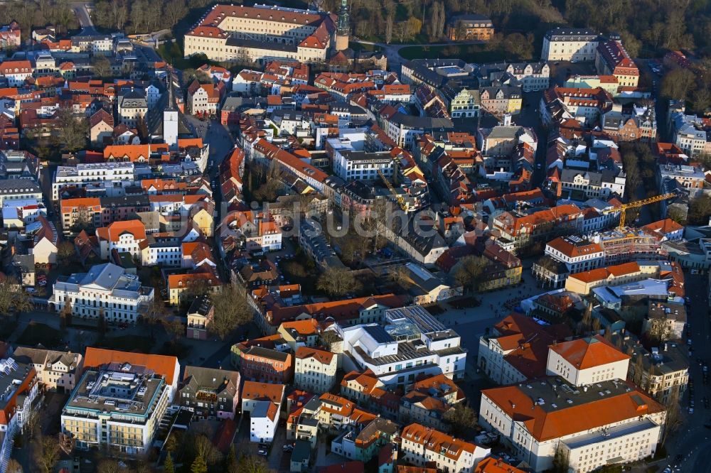 Luftbild Weimar - Stadtzentrum im Innenstadtbereich in Weimar im Bundesland Thüringen, Deutschland