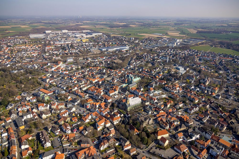 Luftbild Werl - Stadtzentrum im Innenstadtbereich in Werl im Bundesland Nordrhein-Westfalen, Deutschland