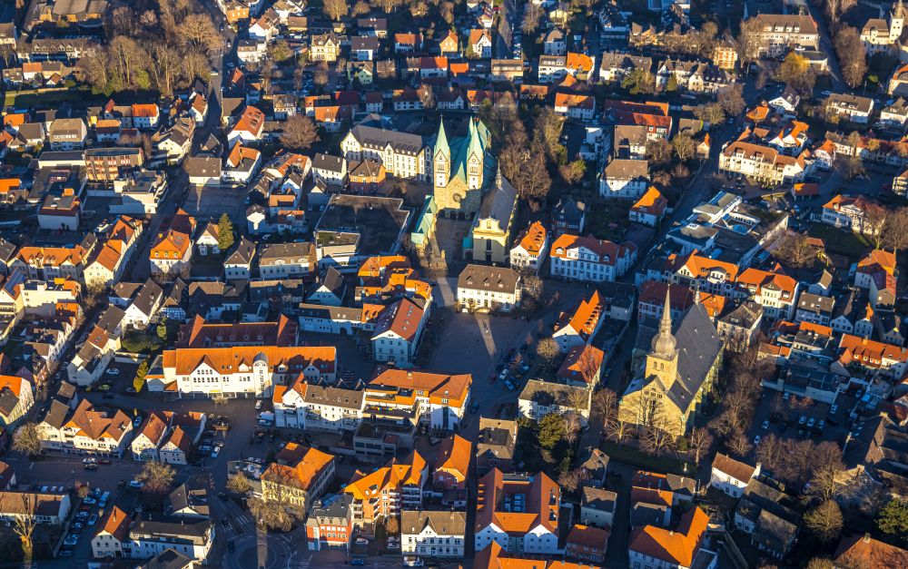 Luftbild Werl - Stadtzentrum im Innenstadtbereich in Werl im Bundesland Nordrhein-Westfalen, Deutschland