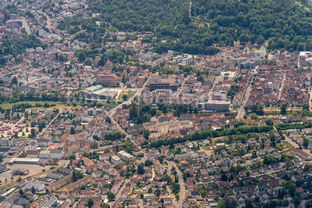 Luftbild Wurmlingen - Stadtzentrum im Innenstadtbereich in Wurmlingen im Bundesland Baden-Württemberg, Deutschland