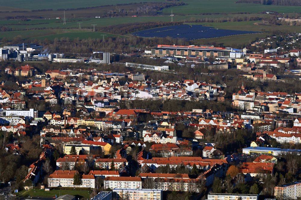 Luftbild Zeitz - Stadtzentrum im Innenstadtbereich in Zeitz im Bundesland Sachsen-Anhalt, Deutschland