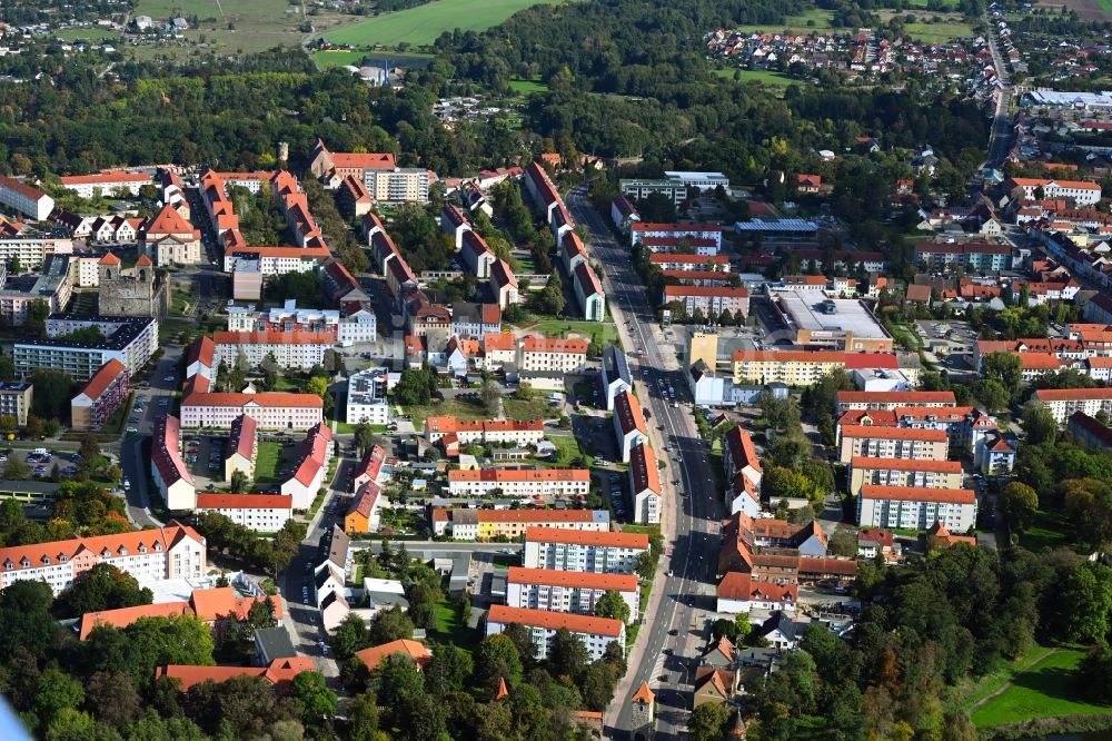Luftbild Zerbst/Anhalt - Stadtzentrum im Innenstadtbereich in Zerbst/Anhalt im Bundesland Sachsen-Anhalt, Deutschland
