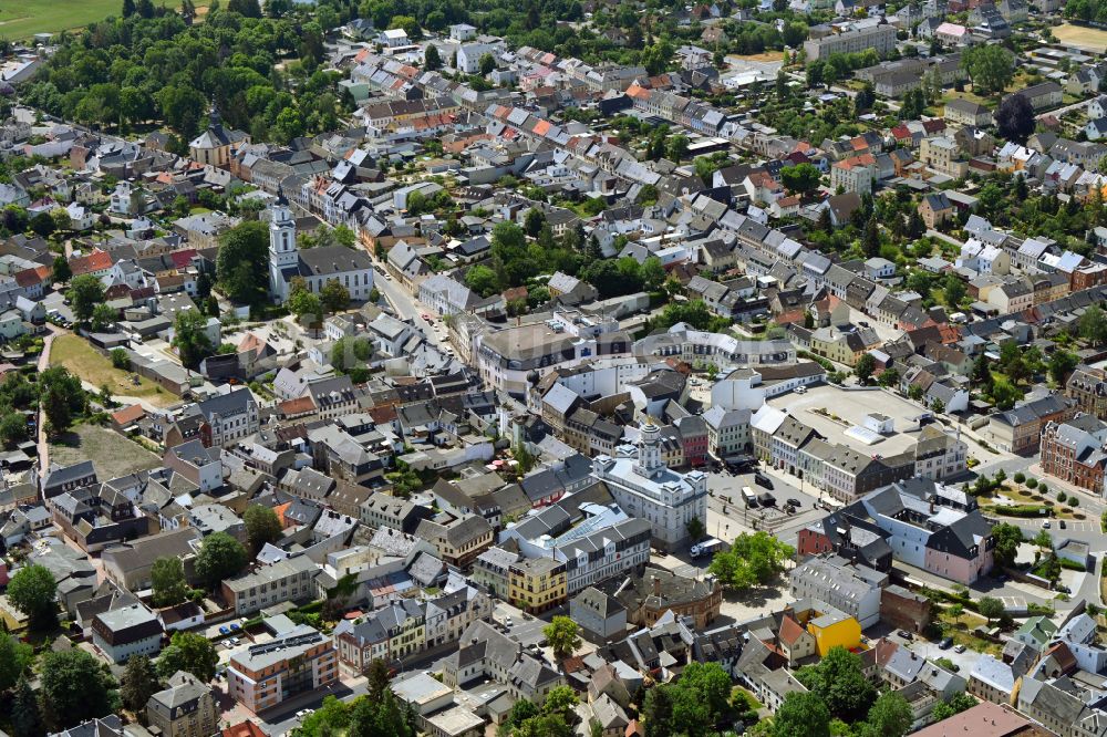 Luftbild Zeulenroda - Stadtzentrum im Innenstadtbereich in Zeulenroda im Bundesland Thüringen, Deutschland