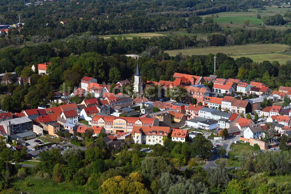 Luftaufnahme Zossen - Stadtzentrum im Innenstadtbereich in Zossen im Bundesland Brandenburg, Deutschland