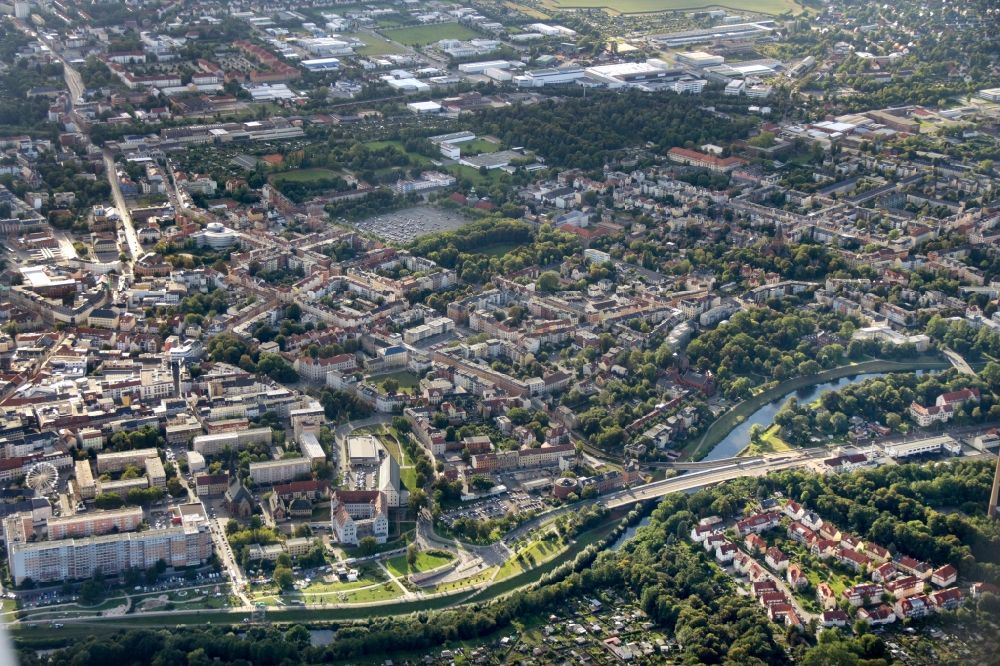 Luftaufnahme Zwickau - Stadtzentrum im Innenstadtbereich in Zwickau im Bundesland Sachsen