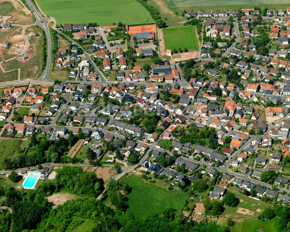 Luftaufnahme Rüdesheim - Stadtzentrum von Rüdesheim im Bundesland Rheinland-Pfalz