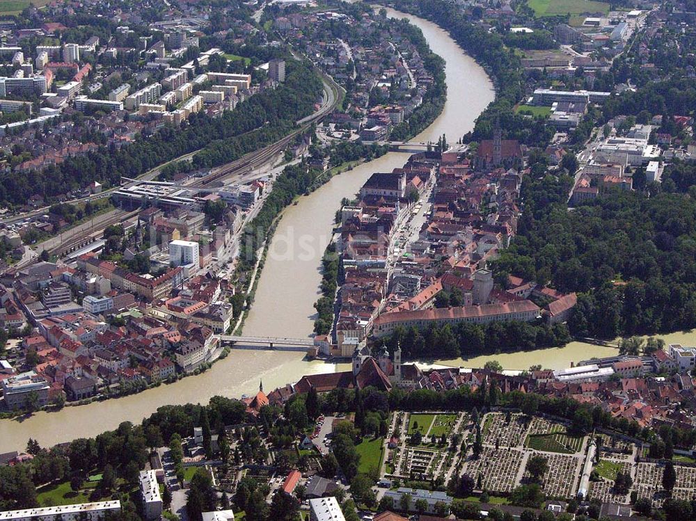 Luftaufnahme Steyr - Stadtzentrum von Steyr - Österreich