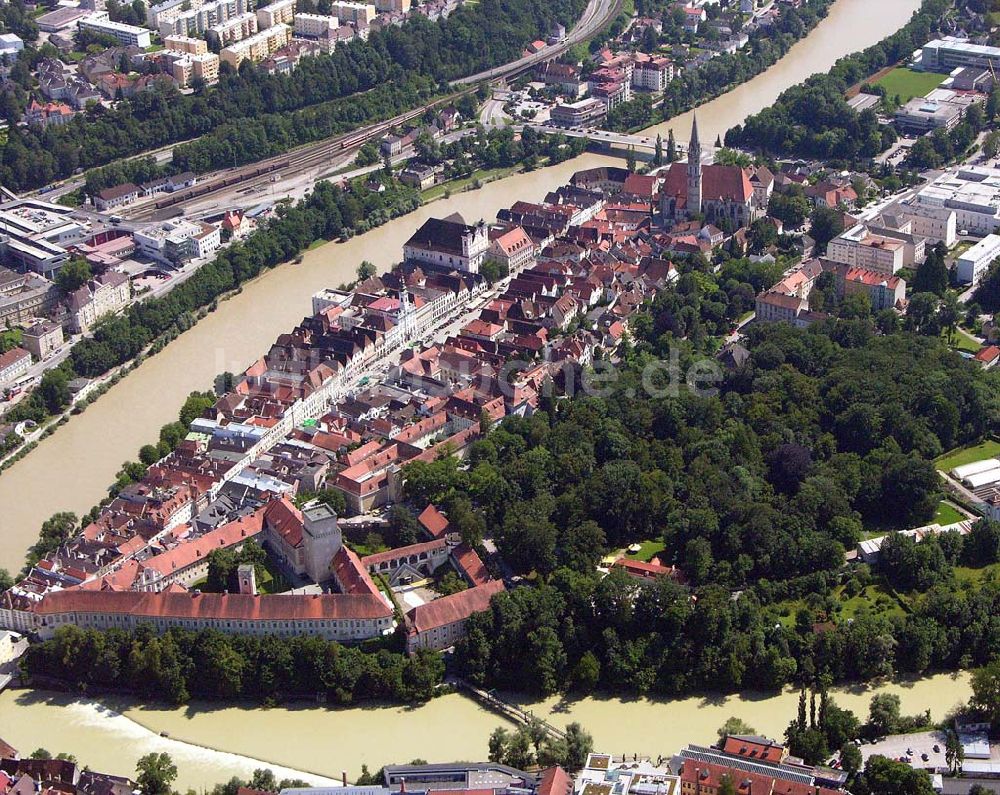 Luftbild Steyr - Stadtzentrum von Steyr - Österreich