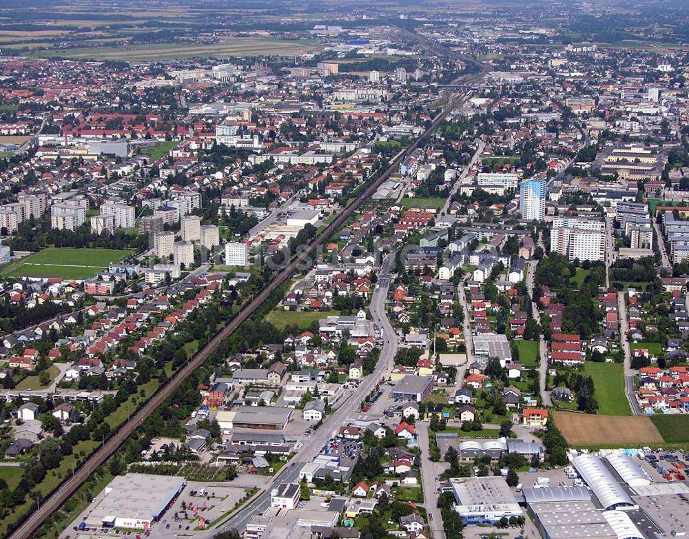 Luftbild Wels (Österreich) - Stadtzentrum von Wels - Österreich