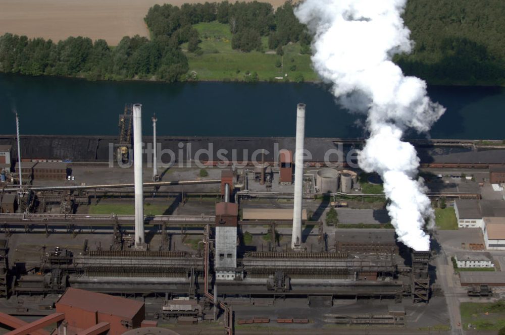  von oben - Stahlwerk bei Salzgitter in Niedersachsen