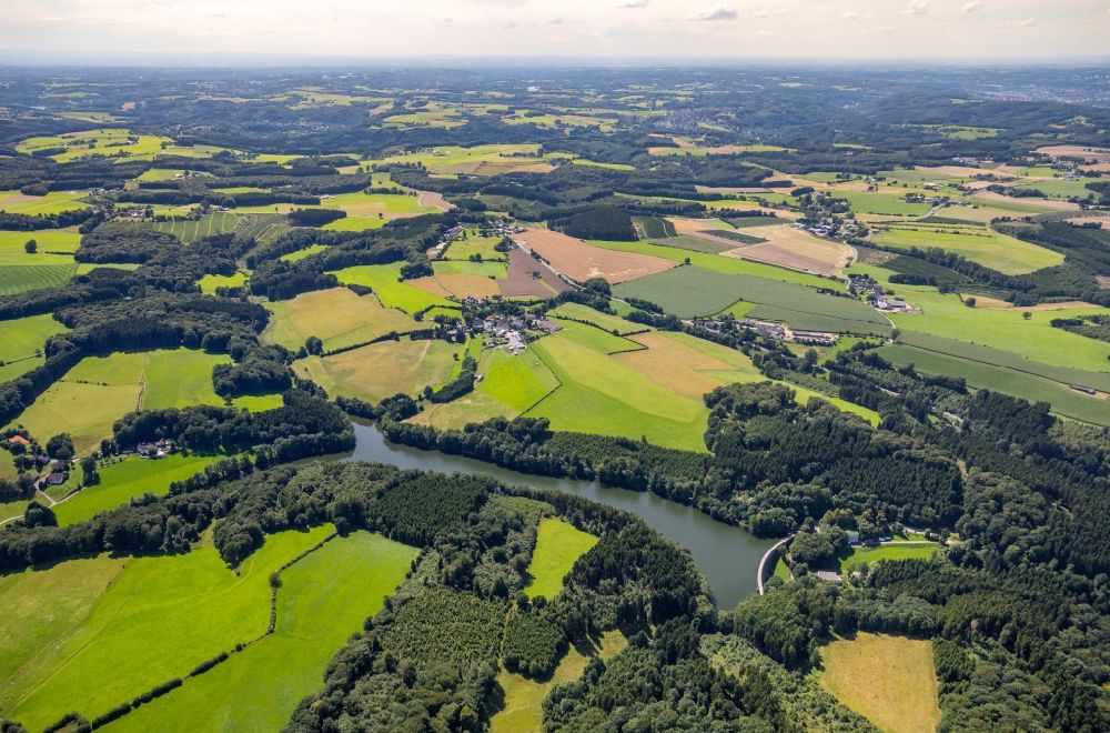 Luftbild Breckerfeld - Staubecken und Stausee in Breckerfeld im Bundesland Nordrhein-Westfalen - NRW, Deutschland