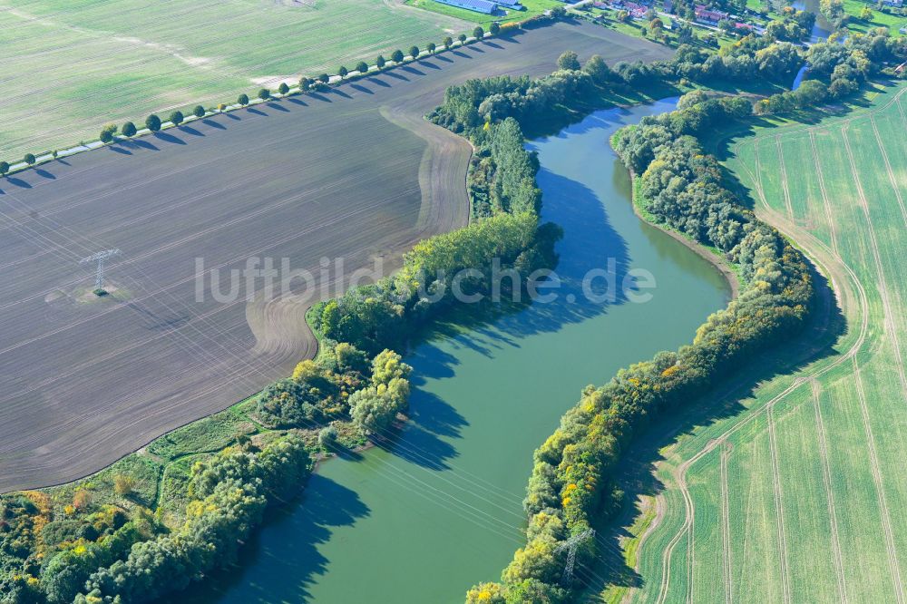 Luftbild Brohm - Staubecken und Stausee in Brohm im Bundesland Mecklenburg-Vorpommern, Deutschland