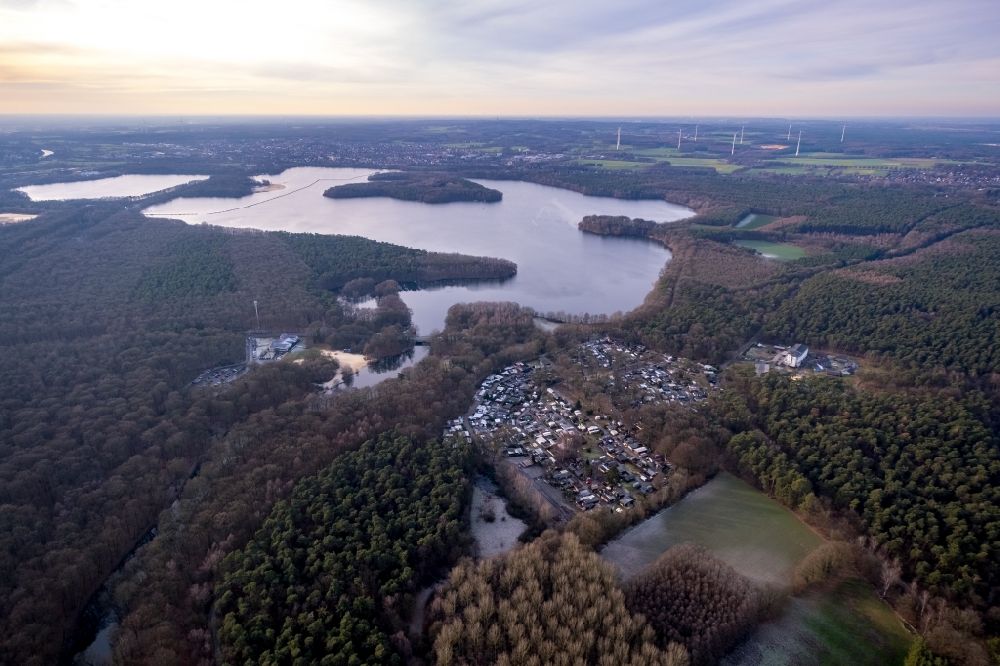 Luftbild Haltern am See - Staubecken und Stausee in Haltern am See im Bundesland Nordrhein-Westfalen, Deutschland