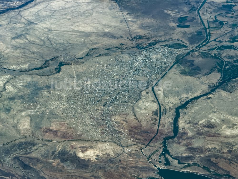 Luftaufnahme Tendaho - Staudamm am Stausee Awash with Tendaho Dam in Tendaho in Afar, Äthiopien